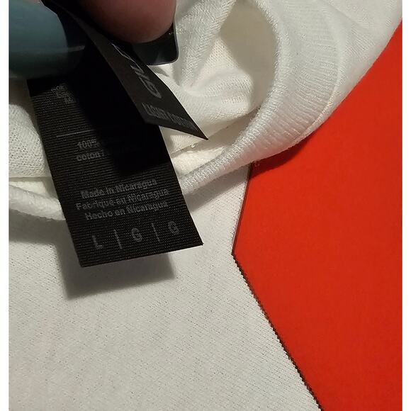 Oklahoma University OU T-Shirt Mens Large White Red Only One Horns Down Sooners - Picture 8 of 8